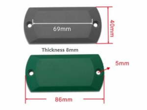 Etiqueta de metal ABS UHF (S02509-M8640) 86*40mm - Image 2
