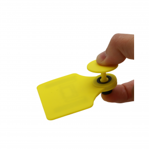 Etiqueta auricular RFID UHF UCode 8/9 EPC Gen 2 de longa distância para sistema de rastreamento de gado E10177 101*77mmmm - Image 2