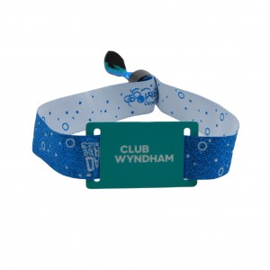 Pulseira RFID descartável de tecido para festivais e eventos