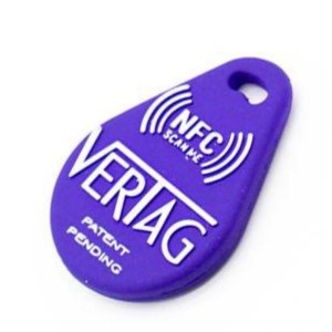 Chaveiro de silicone NFC